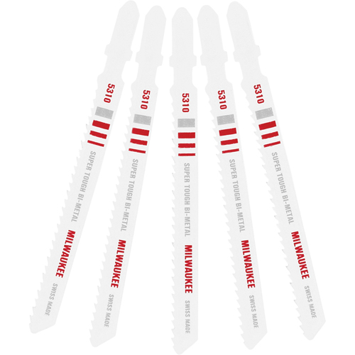 Jigsaw Blade, Bi-Metal, T-Shank, 4" L, 10 TPI Cam Industrial