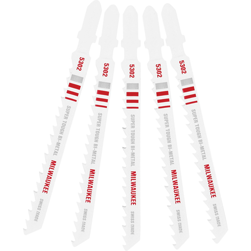 Jigsaw Blade, Bi-Metal, T-Shank, 4" L, 6 TPI Cam Industrial