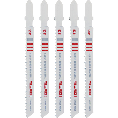 Jigsaw Blade, Bi-Metal, T-Shank, 4" L, 10 TPI Cam Industrial