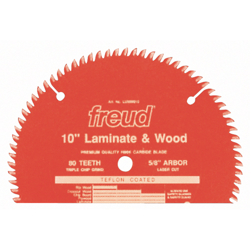 Lames de scie industrielle TCS pour panneaux de particules, 10", 80 dents, Pour Stratifi&eacute; Cam Industrial