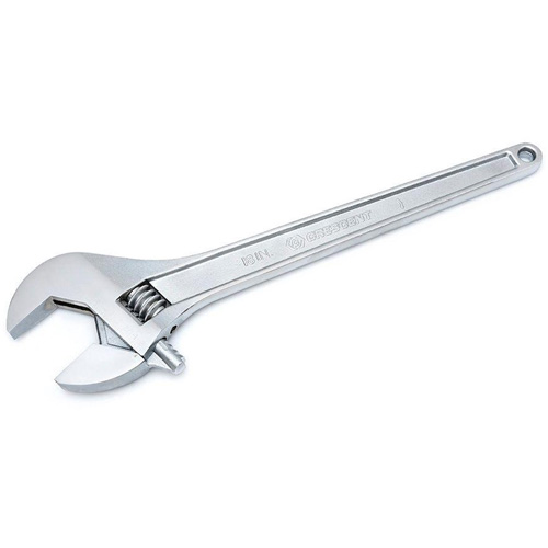 Adjustable Tapered Handle Wrench - Carded, 18" L, 2-1/16"/53 mm Max Width, Chrome/Polished Cam Industrial