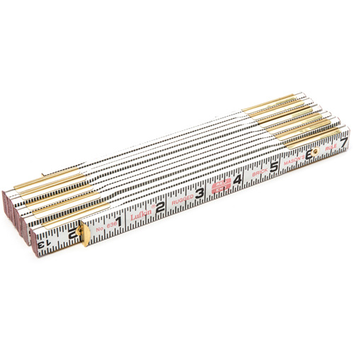 R&egrave;gle de maçon Red End, 6' lo, Bois, Graduations de 1/16" Cam Industrial