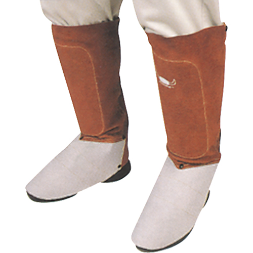 Leather Spats, 6" L, Lava Brown Cam Industrial