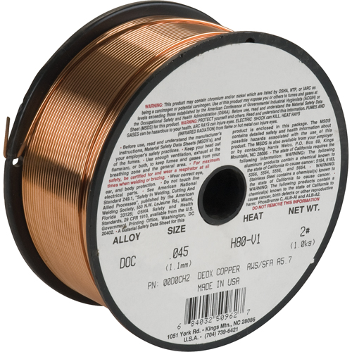 Welding Wire, Deoxidized Copper, 3/32" Diameter Cam Industrial