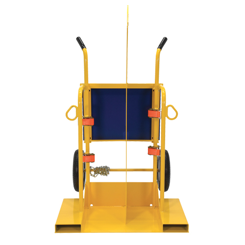 Chariot pour chalumeau et bouteille de soudage, Roues Pneumatique, Base de 24" la x 19-1/2" lo, 500 lb Cam Industrial