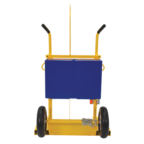 Chariot pour chalumeau et bouteille de soudage, Roues Pneumatique, Base de 24" la x 19-1/2" lo, 500 lb Cam Industrial