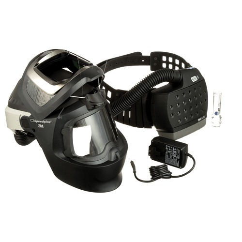 Adflo Powered Air Purifying Respirator, Welding Helmet, Lithium-Ion Battery Cam Industrial