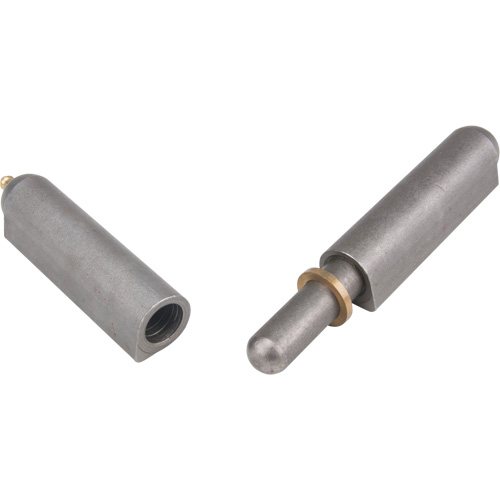 Weld-On Hinge, 0.906" Dia. x 7.874" L, Mild Steel w/Fixed Steel Pin Cam Industrial