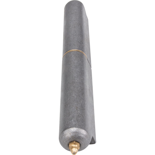 Weld-On Hinge, 1.102" Dia. x 10.236" L, Mild Steel w/Fixed Steel Pin Cam Industrial