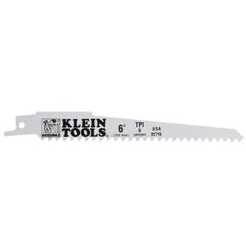 Lames de scie alternative, Bim&eacute;tal, 6 Dents par pouce, 6" lo x 3/4" la Cam Industrial
