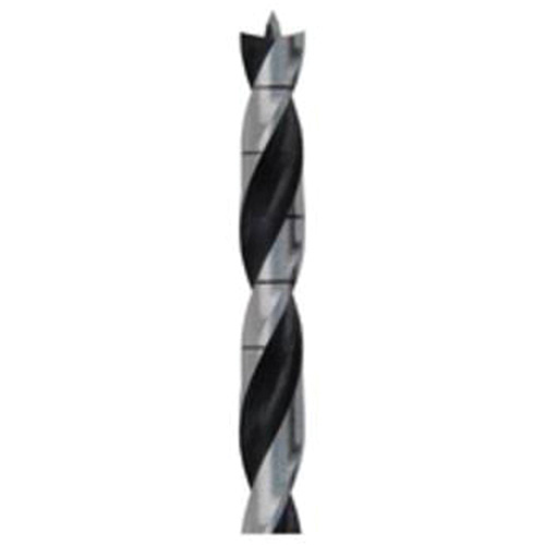 Brad Point Wood Bit, 1/2", 6" Length, 3/8" Shank Cam Industrial