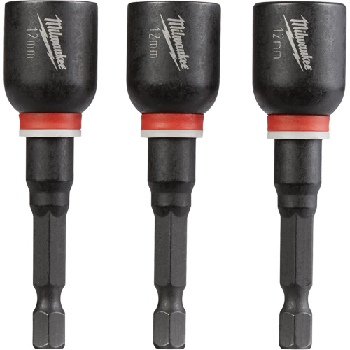 Shockwave Impact Duty Nut Driver, 1/4" Tip, 12 mm Drive, 2-9/16" L, Magnetic Cam Industrial