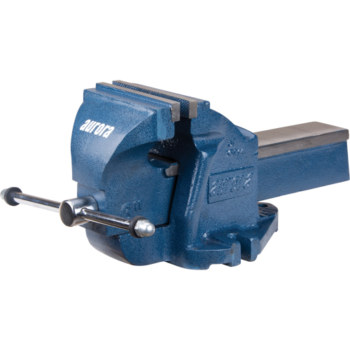 Heavy-Duty Bench Vise, 6" Jaw Width, 3-1/2" Throat Depth Cam Industrial