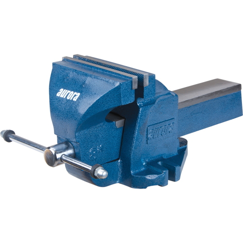 Heavy-Duty Bench Vise, 8" Jaw Width, 4" Throat Depth Cam Industrial