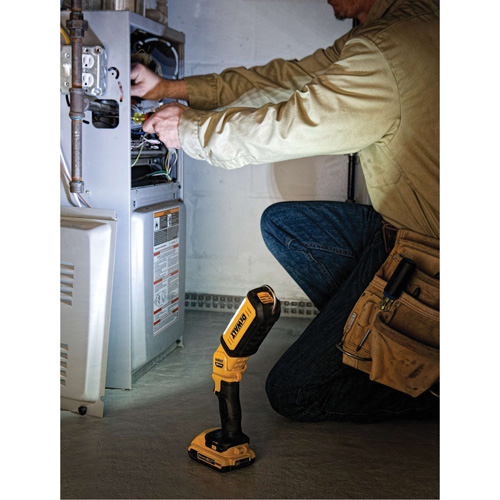 Max Cordless Hand-Held Area Light, LED, 500 Lumens, 3 Hrs. Run Time, Rechargeable Batteries, Not Included Cam Industrial