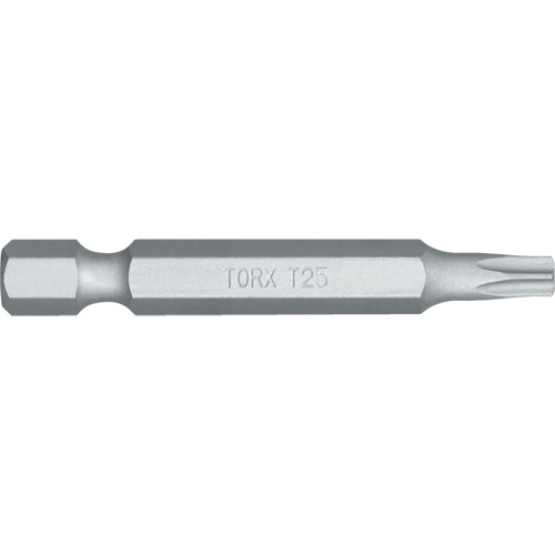 Embout de tournevis, Torx, Embout T-25, Prise 1/4", Longueur 4-4/5" Cam Industrial