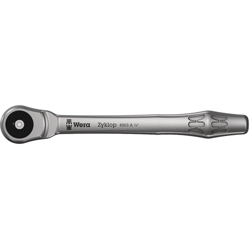 Zyklop Metal Ratchet 1/4 Push Through , 1/4" Drive, Plain Handle Cam Industrial