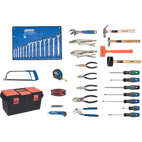 Jeu d'outils de luxe avec coffret en plastique, 56 morcea Cam Industrial