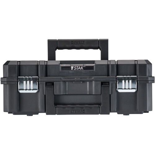 Coffre &agrave; outils avec dessus plat TSTAK II, 17-1/4" x 13" x 6-3/8", Noir Cam Industrial
