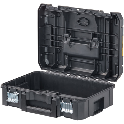 Coffre &agrave; outils avec dessus plat TSTAK II, 17-1/4" x 13" x 6-3/8", Noir Cam Industrial