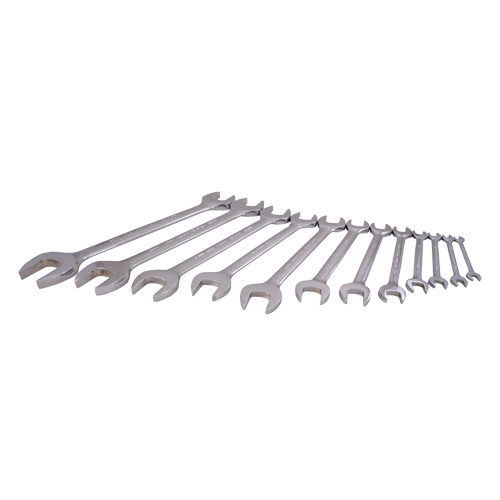 Wrench Set, Open-Ended, 12 Pieces, Metric Cam Industrial