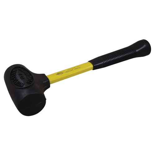 Soft Face Hammer, 32 oz., Textured Grip, 14" L Cam Industrial