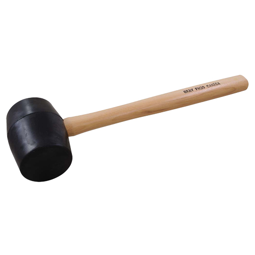 Maillet en caoutchouc, 28 oz, Prise en Bois, 16-3/4" lo Cam Industrial