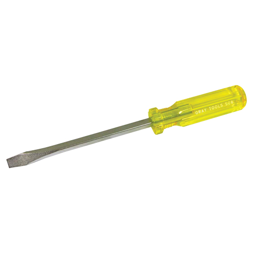 Slotted Screwdriver, 5/16", 10-1/4" L, Plastic Handle Cam Industrial