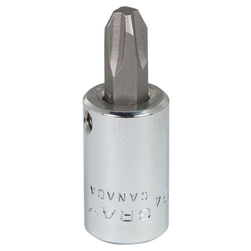 Head Socket, Phillips, #4 x 1.93" L, 3/8" Square Drive Drive Cam Industrial