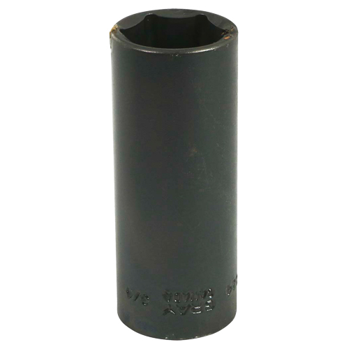 Socket, Impact, 3/4", 3/8" Drive, 6 Points, Deep Cam Industrial