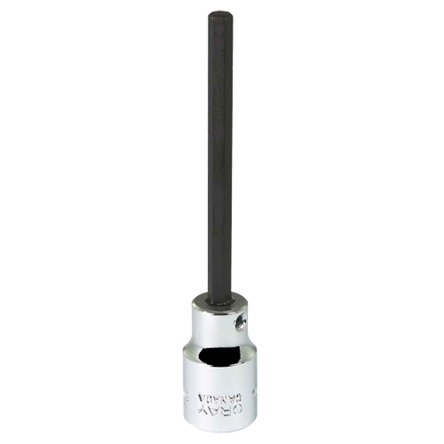 Bit Socket, 5 mm x 3-7/8" L, 3/8" Drive Cam Industrial