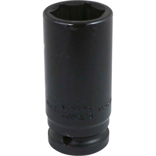 Socket, Impact, 19 mm, 3/4" Drive, 6 Points, Deep Cam Industrial
