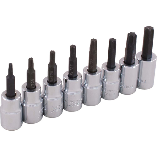 Jeu de douilles, Torx, Prise 3/8", 8 mrcx Cam Industrial