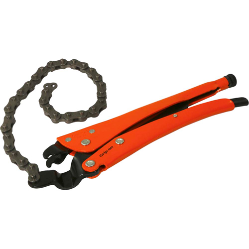 Locking Chain Clamp Pliers, 13" Length, Omnium Grip Cam Industrial