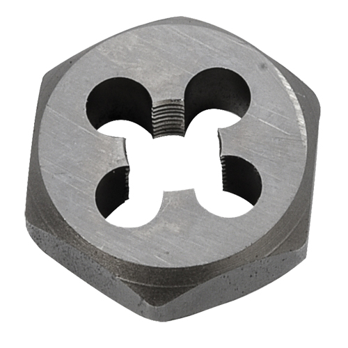 Hex Rethreading Die Nut, 1"/1-1/16" Dia., 1/8"-27 Thread, Carbon Steel/Chromium Steel Cam Industrial