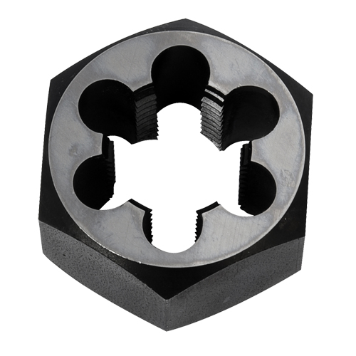 Hex Rethreading Die Nut, 2"/1" Dia., 3/4"-14 Thread, Carbon Steel/Chromium Steel Cam Industrial
