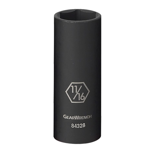 Douille, Chocs, 5/16", Prise 3/8", 6 pans, Profond Cam Industrial