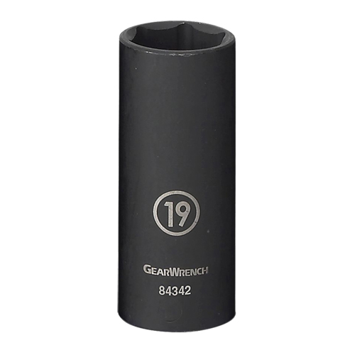 Socket, Impact, 17 mm, 3/8" Drive, 6 Points, Deep Cam Industrial