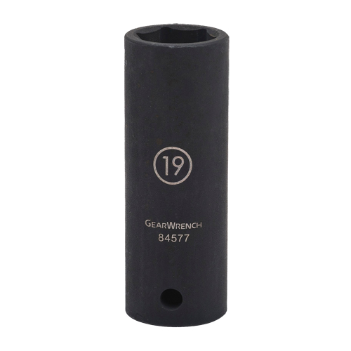 Douille, Chocs, 17 mm, Prise 1/2", 6 pans, Profond Cam Industrial