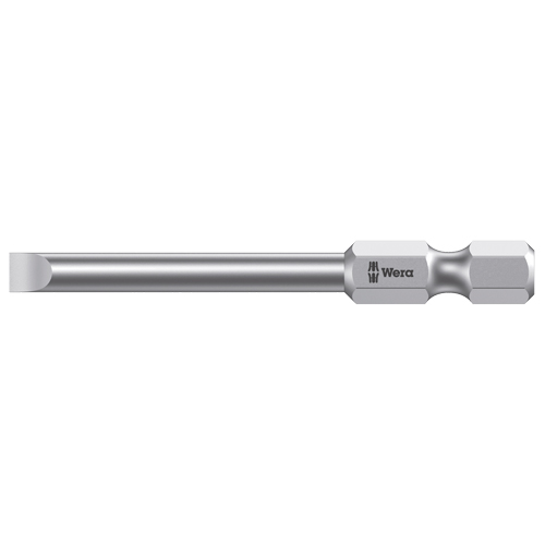 Power Screwdriver Bit, Slot, 3 mm Tip, 1/4" Drive Size, 2-3/4" Length Cam Industrial