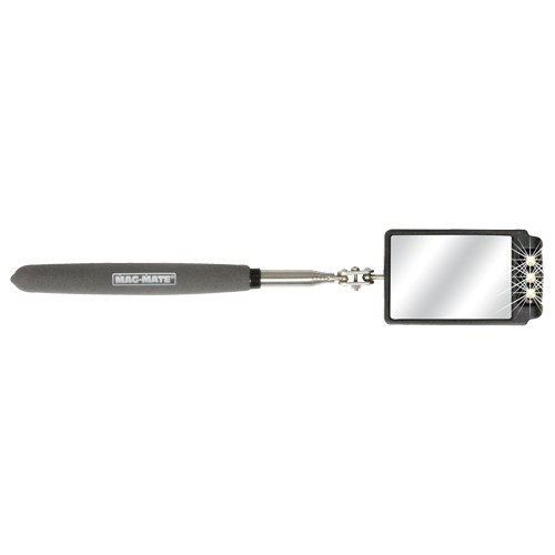 Inspection Mirror, Rectangular, 2-3/4" L x 1-7/8" W, Telescopic Cam Industrial