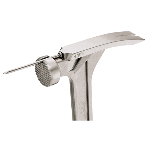 Marteau de charpente &agrave; face usin&eacute;e, 17 oz, Prise en Acier plein, 16-1/8" lo Cam Industrial