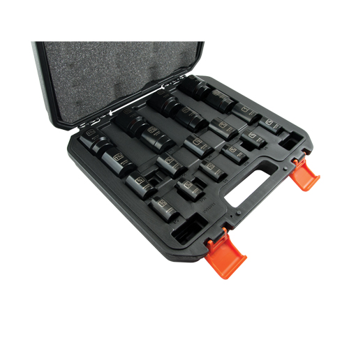 Jeu de douilles SAE, 19 Mcx, Chocs, Prise de 1/2" Cam Industrial
