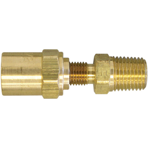 Raccord pour boyau r&eacute;utilisable filetage NPT 3/8", 11/16" dia., Laiton Cam Industrial