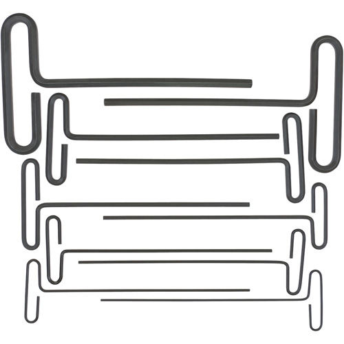 Loop T-Handle Hex Key Set, 10 Pcs., Imperial Cam Industrial