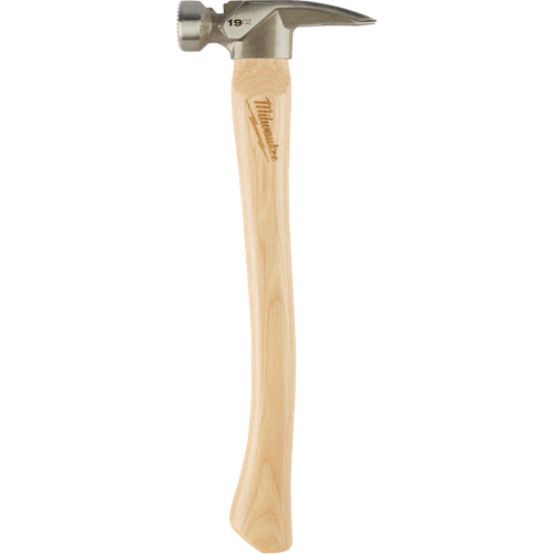 Milled Face Framing Hammer, 19 oz., Wood Handle, 16" L Cam Industrial