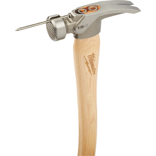 Milled Face Framing Hammer, 19 oz., Wood Handle, 16" L Cam Industrial