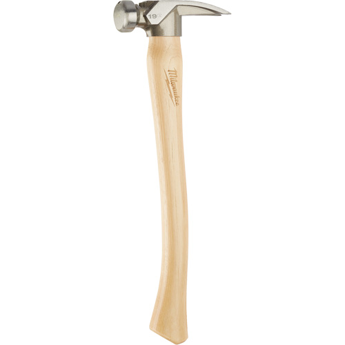 Smooth Face Framing Hammer, 19 oz., Wood Handle, 16" L Cam Industrial