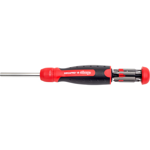 Ratcheting Tamperproof Screwdriver, 8-1/2" L, Cushion Grip Handle Cam Industrial