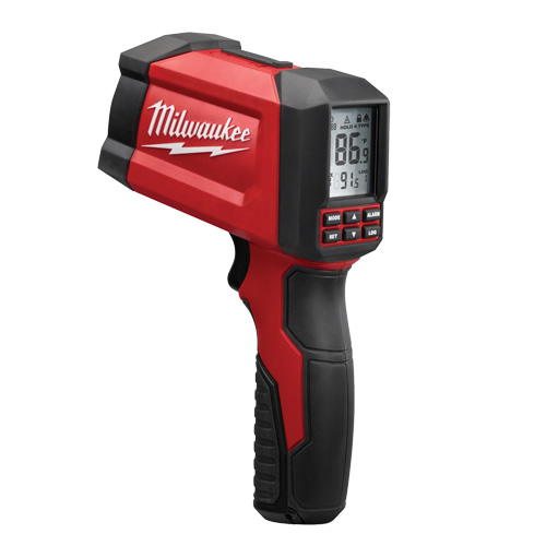 Infrared/Contact Temp-Gun Thermometer, -40°- 1472°F ( -40°-800°C ), 30:1, Adjustable Emmissivity Cam Industrial
